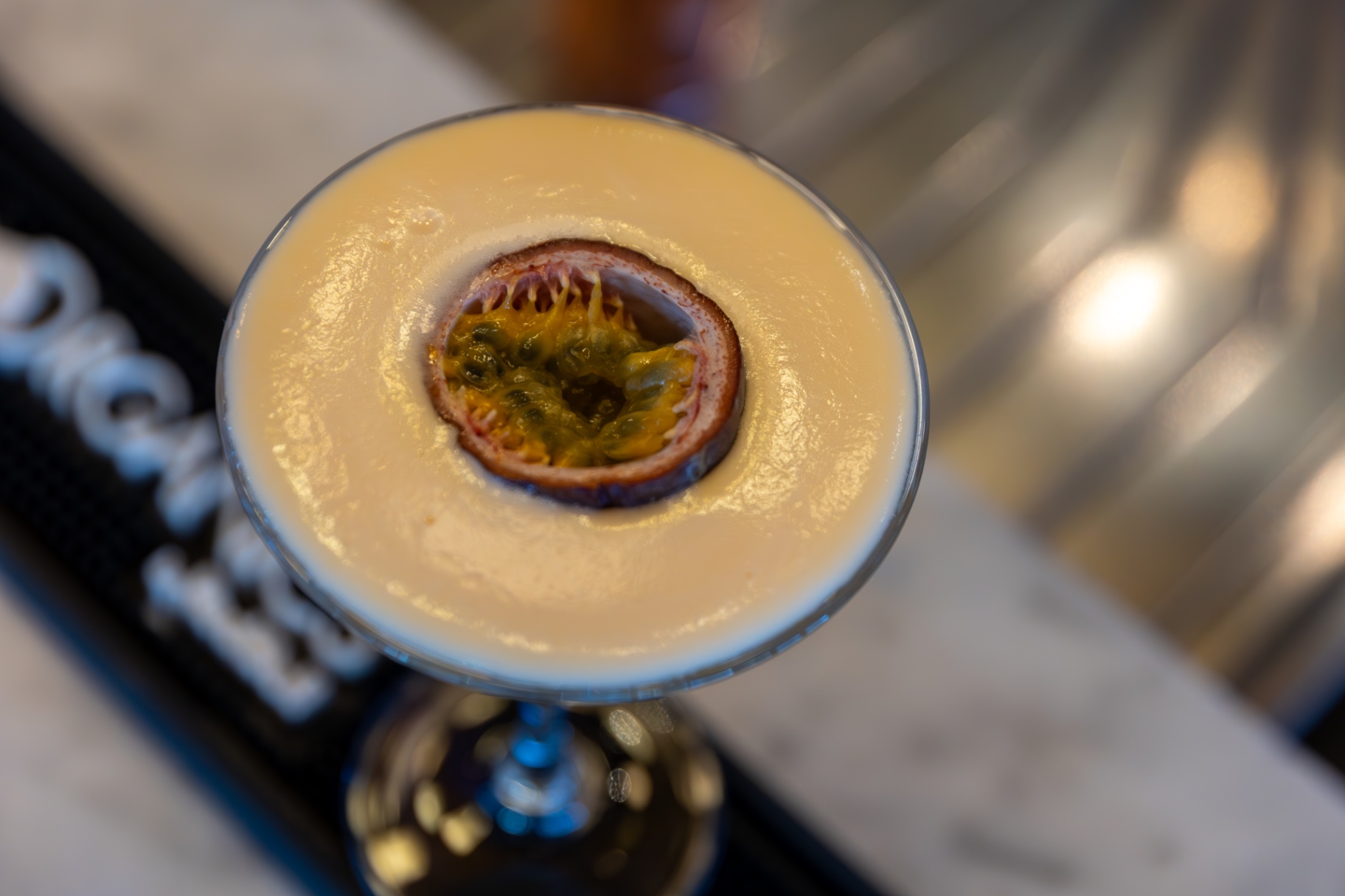 Passievrucht cocktail bij Bodega Manolitos